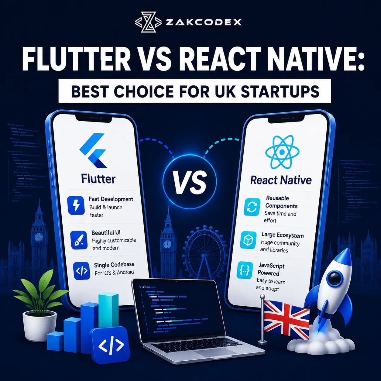 Flutter vs React Native: Best Choice for UK Startups