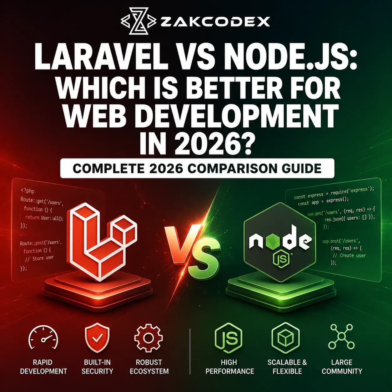 Laravel vs Node.js: Which Is Better for Web Development in 2026?