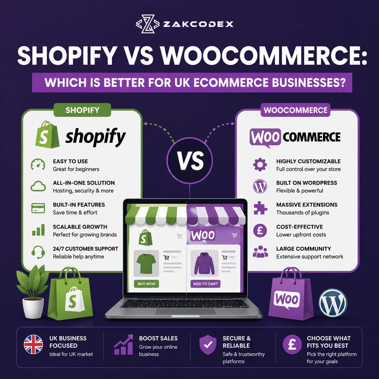 Shopify vs WooCommerce: Which Is Better for UK Ecommerce Businesses?